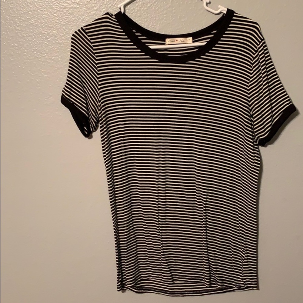 Striped short sleeve T-shirt